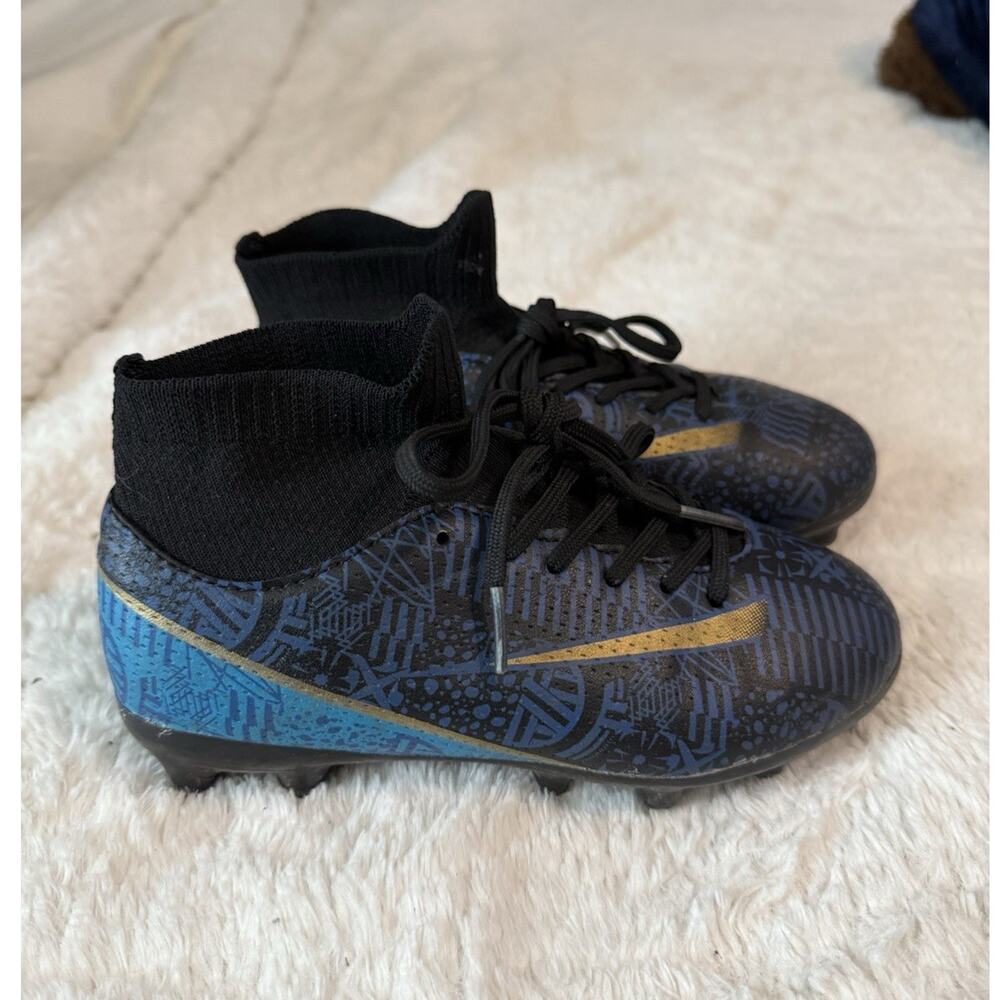 Youth Soccer Cleats Blue US Size 13c from amazon